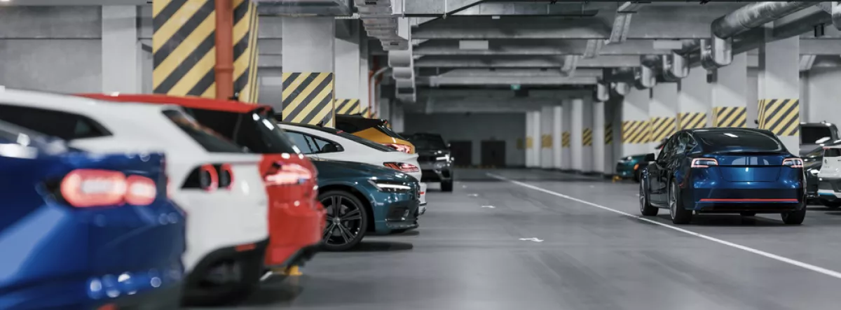 underground parking garage