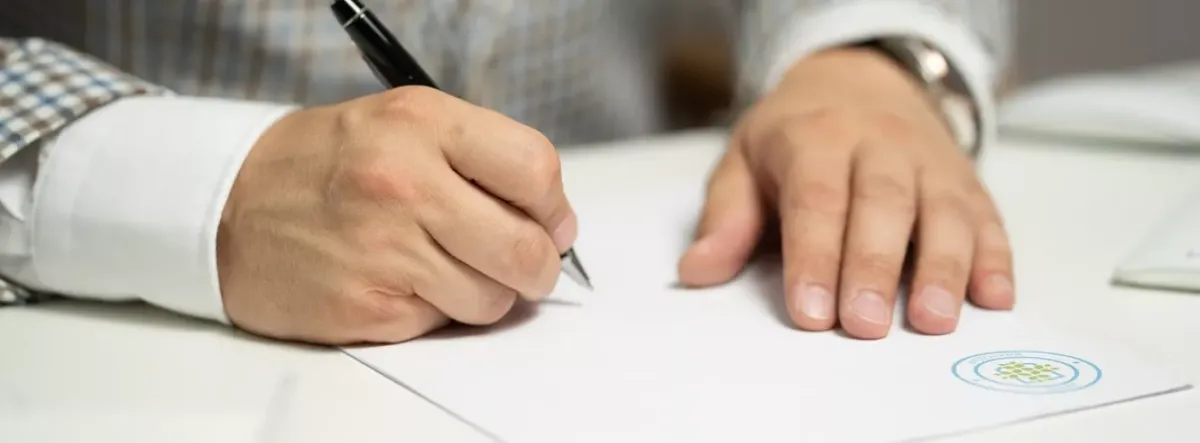 signing the deal