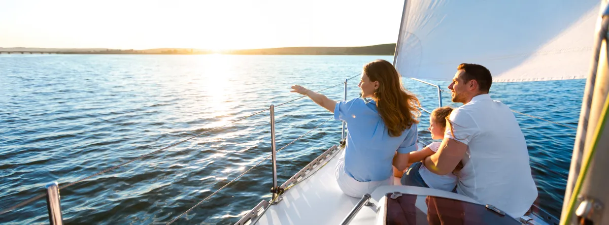 Couple on a boat