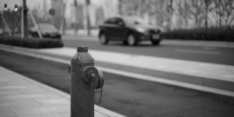 parking fire hydrant