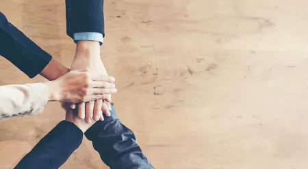 Partners Team Work Joining Hands