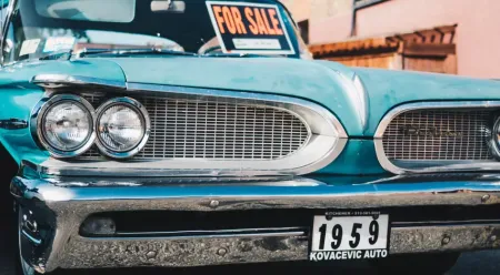 Blue car for sale