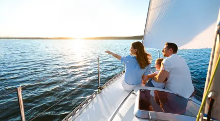 Couple on a boat
