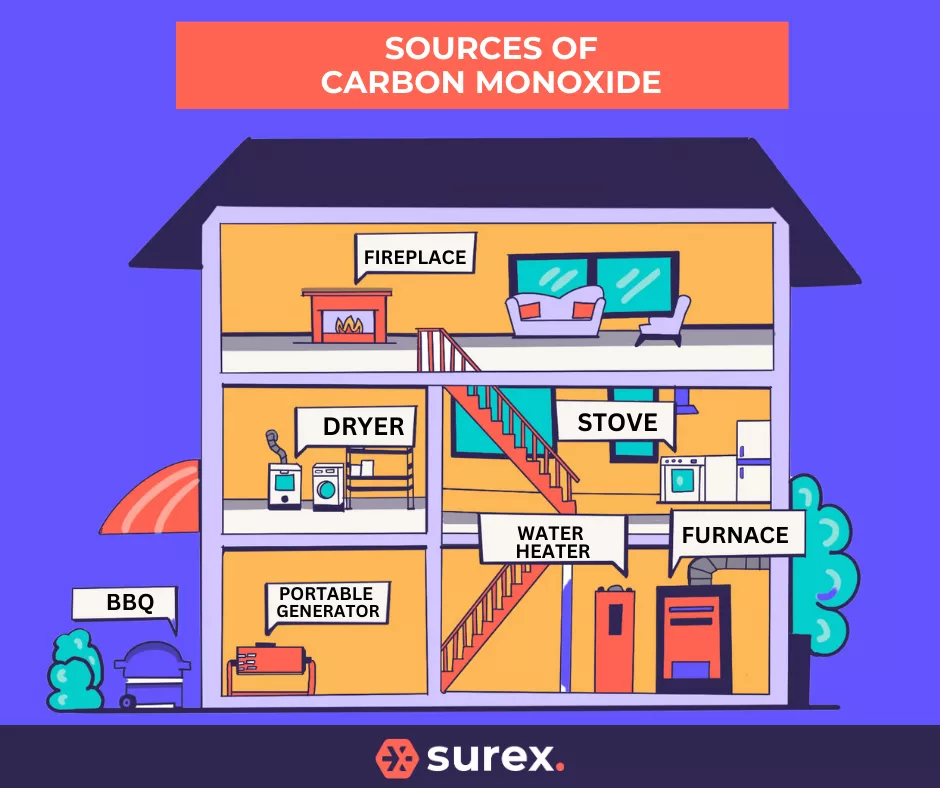 sources of CO infographic