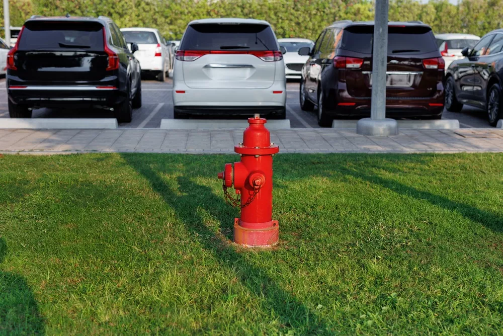 parking near a fire hydrant