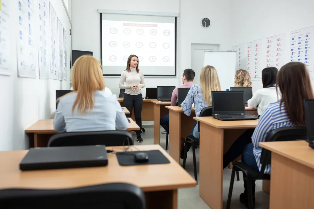 Driving school classroom