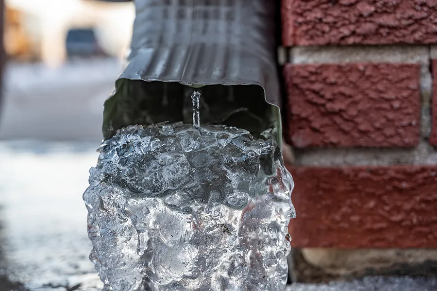 frozen exterior pipe